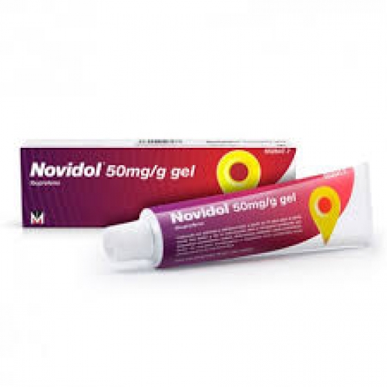 NOVIDOL 50MG/G GEL TOPICO 1 TUBO 60 GR