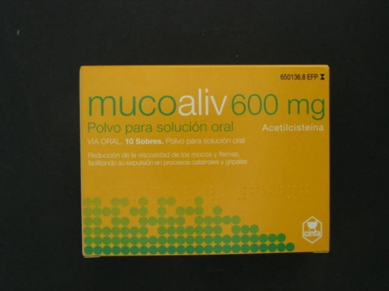 CINFAMUCOL ACETILCISTEINA 600 MG 10 SOBRES