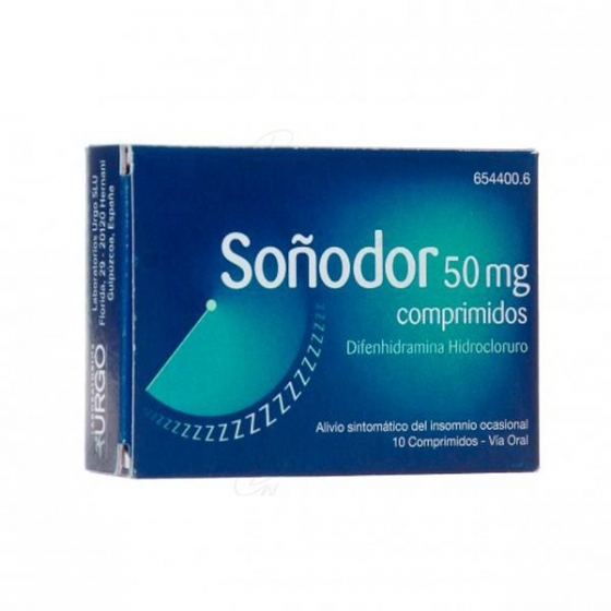 SOÑODOR 50 MG 10 COMPRIMIDOS
