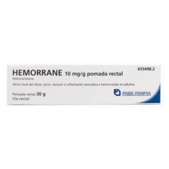 HEMORRANE 10 MG/G POMADA RECTAL 30 G
