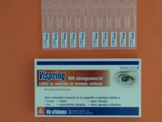 VISPRING 0.5 MG/ML COLIRIO 10 MONODOSIS SOLUCION 0.5 ML