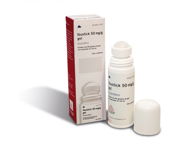 IBUSTICK 50 MG/G GEL TOPICO ROLLON 60 G