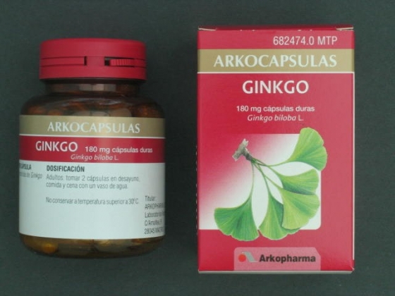 ARKOCAPSULAS GINKGO 180 MG 100 CAPSULAS