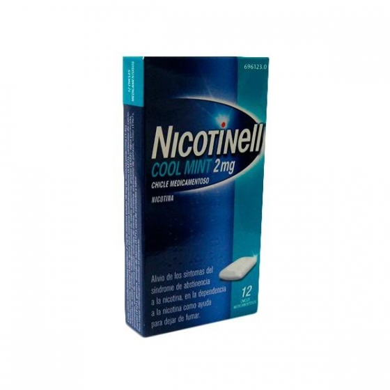 NICOTINELL COOL MINT 2 MG 12 CHICLES MEDICAMENTOSOS