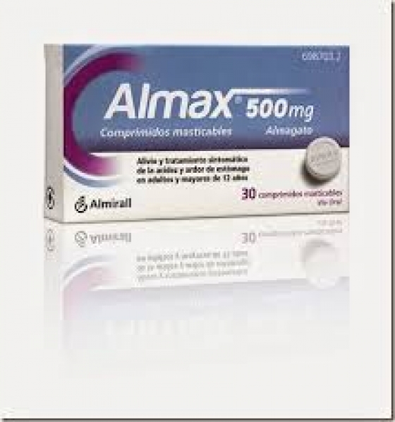 ALMAX 500 MG 24 COMPRIMIDOS MASTICABLES
