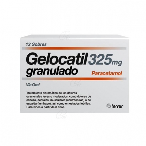 GELOCATIL 325 MG 12 SOBRES GRANULADO
