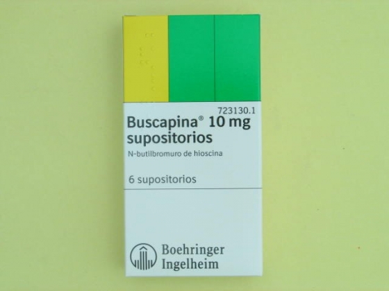 BUSCAPINA 10 MG 6 SUPOSITORIOS