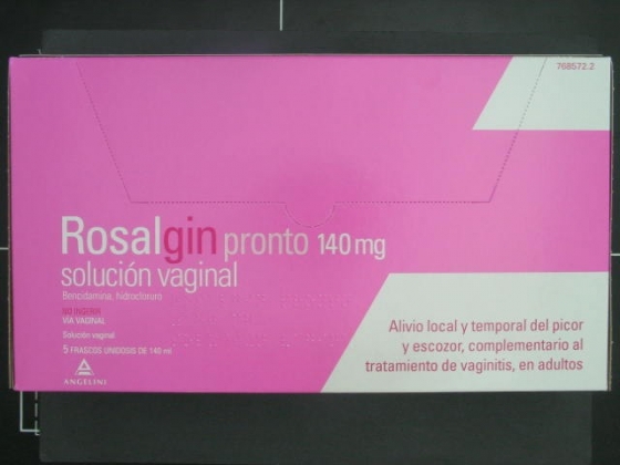 ROSALGIN PRONTO 140 MG SOLUCION VAGINAL 5 UNIDOSIS 140 ML