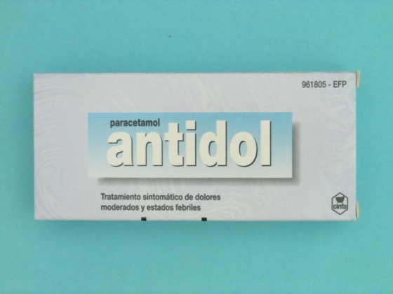 ANTIDOL 500 MG 20 COMPRIMIDOS RECUBIERTOS