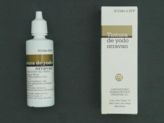 TINTURA YODO ORRAVAN SOLUCION TOPICA 40 ML