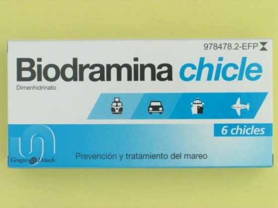 BIODRAMINA 20 MG 6 CHICLES