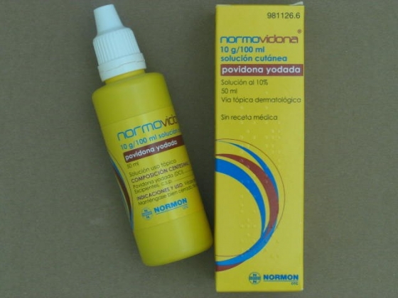 NORMOVIDONA 100 MG/ML SOLUCION TOPICA 50 ML
