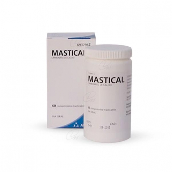 MASTICAL 1250 MG (500 MG CA) 60 COMPRIMIDOS MASTICABLES : FARMACIA M A ...