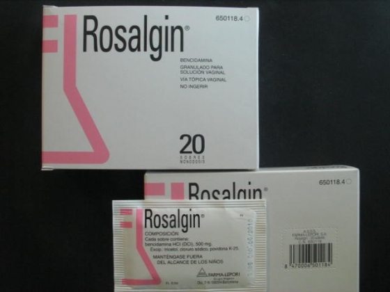 ROSALGIN 500 MG GRANULADO SOLUCION VAGINAL 20 SOBRES