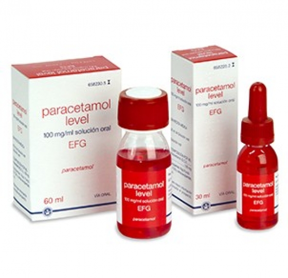 PARACETAMOL LEVEL EFG 100 MG/ML SOLUCION ORAL 60 ML