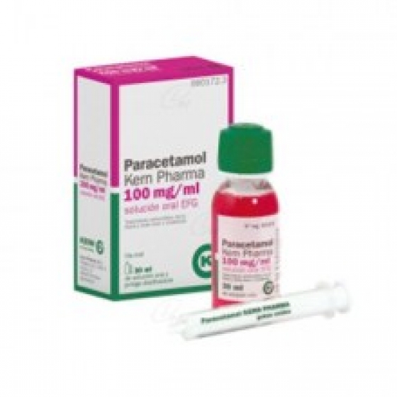 PARACETAMOL KERN PHARMA EFG 100 MG/ML SOLUCION ORAL 30 ML