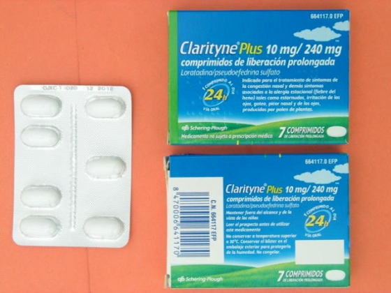 CLARITYNE PLUS 10/240 MG 10 COMPRIMIDOS LIBERACION PROLONGADA