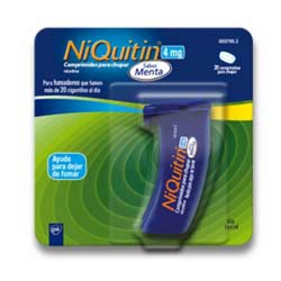 NIQUITIN 4 MG 20 COMPRIMIDOS PARA CHUPAR MENTA