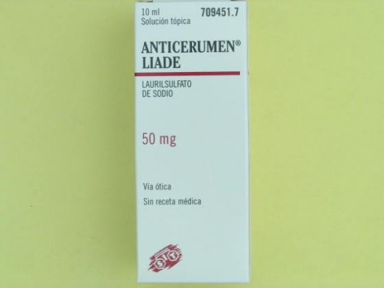ANTICERUMEN LIADE 50 MG/ML GOTAS OTICAS SOLUCION 10 ML