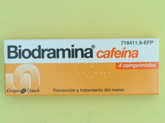 BIODRAMINA CAFEINA 4 COMPRIMIDOS