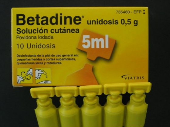 BETADINE 10% SOLUCION TOPICA 10 UNIDOSIS 5 ML