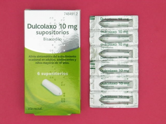 DULCOLAXO BISACODILO 10 MG 6 SUPOSITORIOS