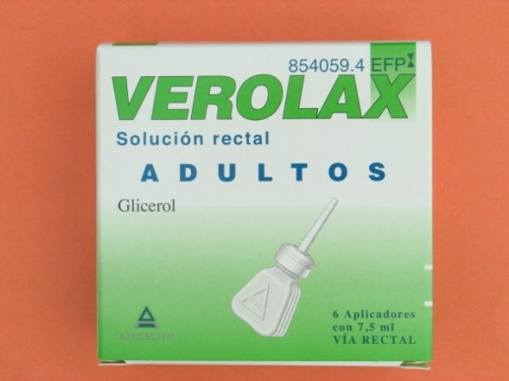 VEROLAX ADULTOS 5.4 ML SOLUCION RECTAL 6 ENEMAS 7.5 ML
