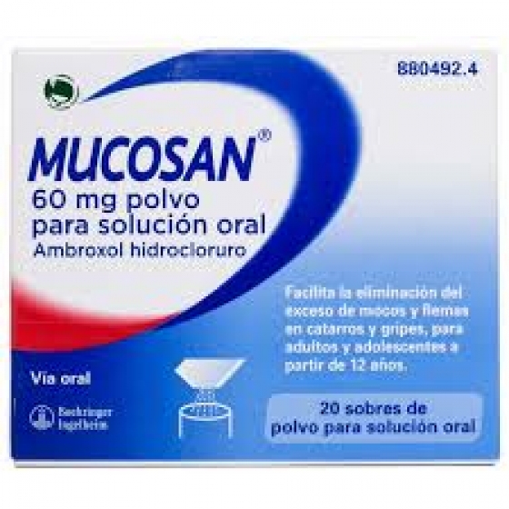 MUCOSAN 60 MG 20 SOBRES POLVO PARA SOL ORAL