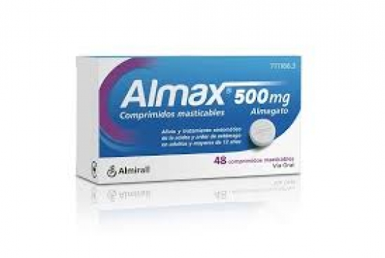 ALMAX 500 MG 48 COMPRIMIDOS MASTICABLES